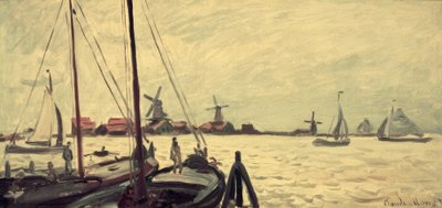 The Banks of the Zaan by Claude Monet